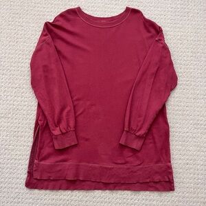 Old Navy Maroon Crew Neck Sweatshirt